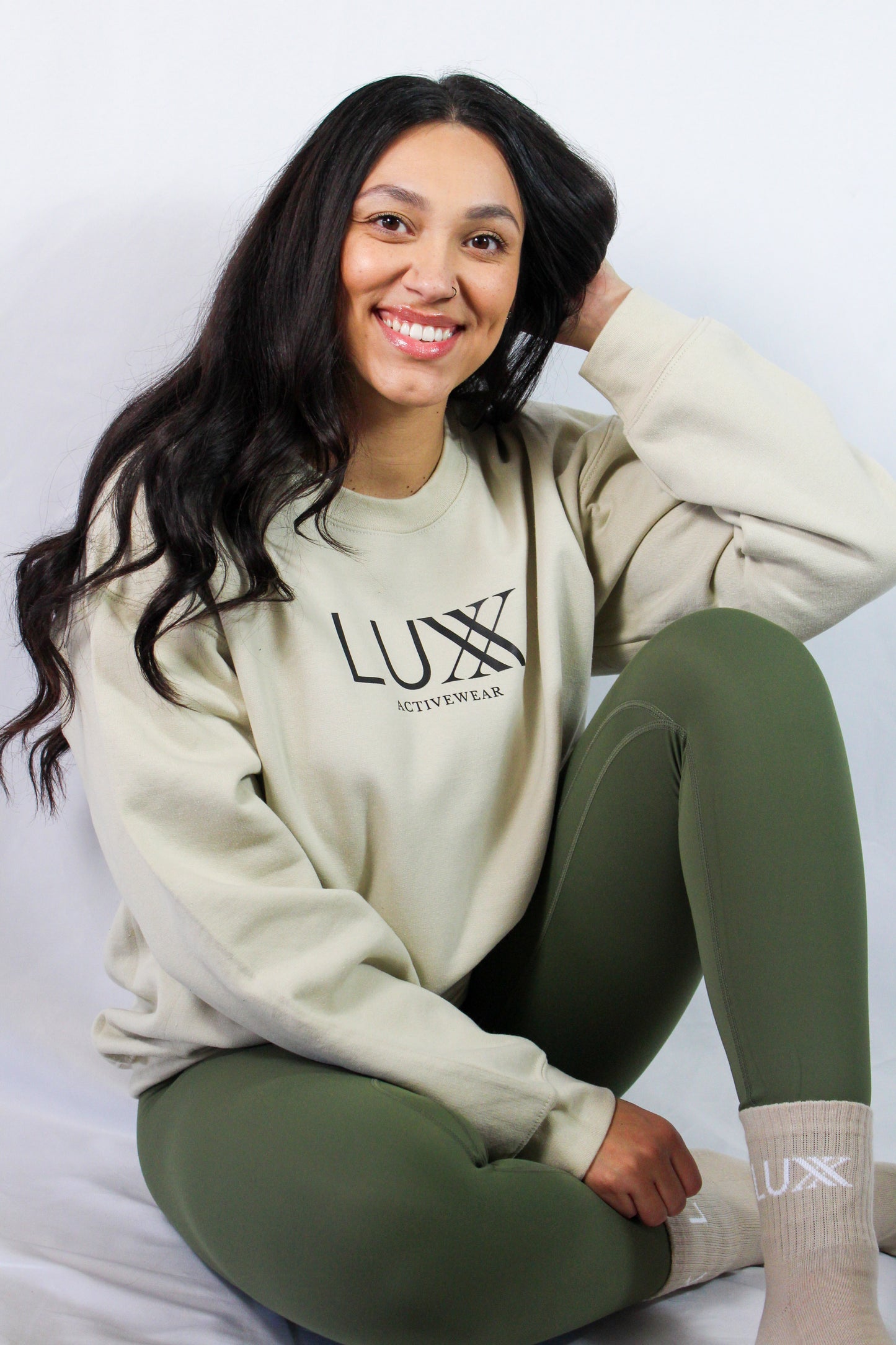 Beige LUXX Crewneck