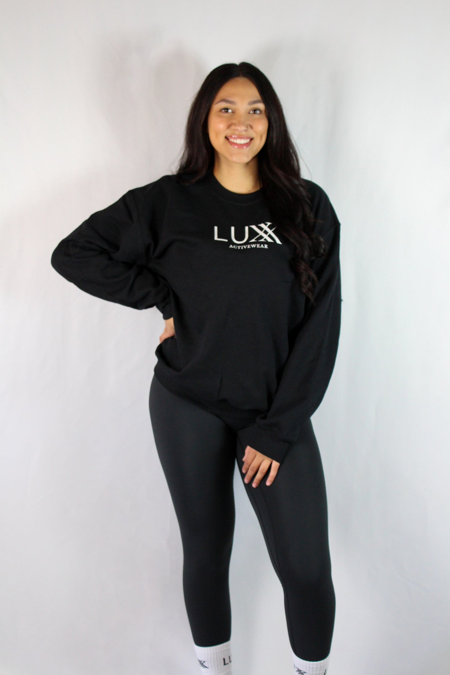 Black LUXX Crewneck